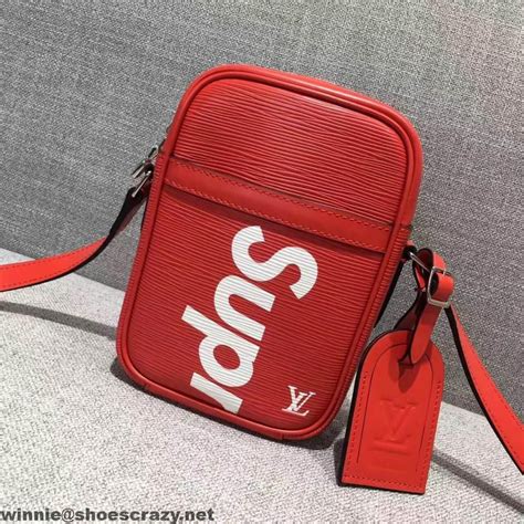 fake supreme lv bag